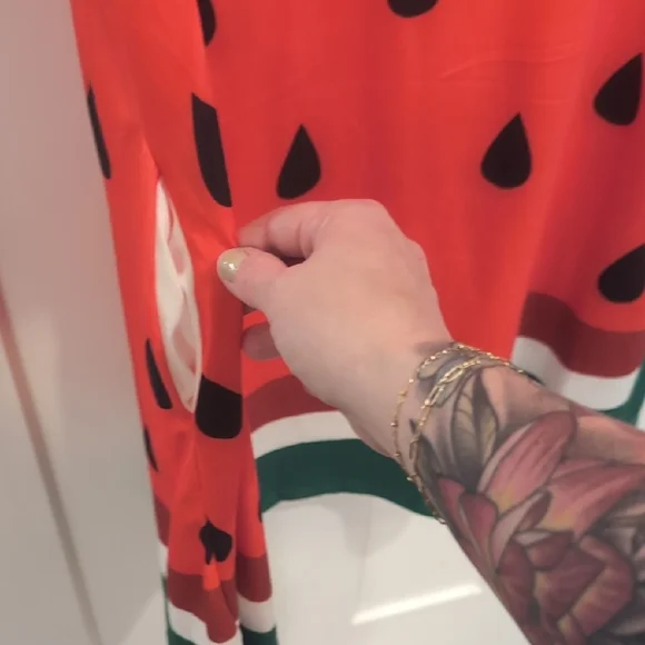 Pink and Black Sleeveless Scoop Neck Midi Sundress - Picture 7 of 8